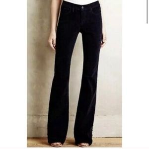 Anthro Pilcro Navy Corduroy Flare Pants - 26